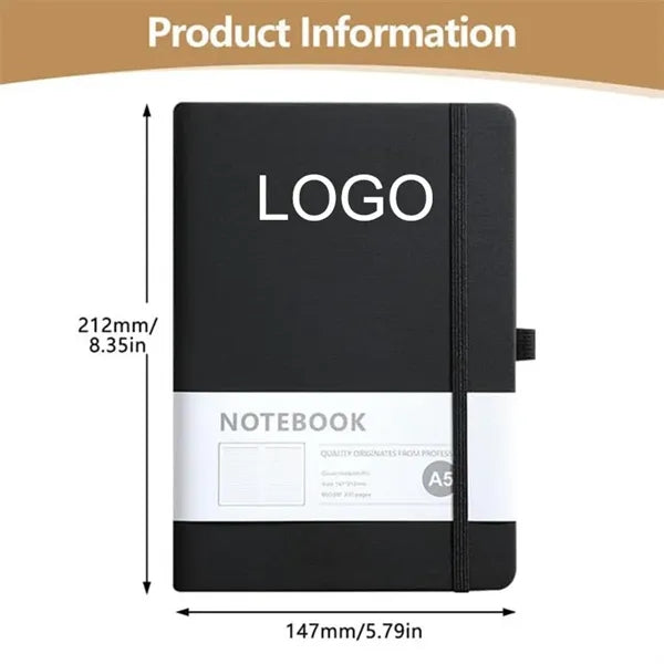 Customizable Lined Notebook with Pen Loop Journal