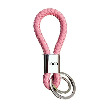 Custom PU Woven Keychain