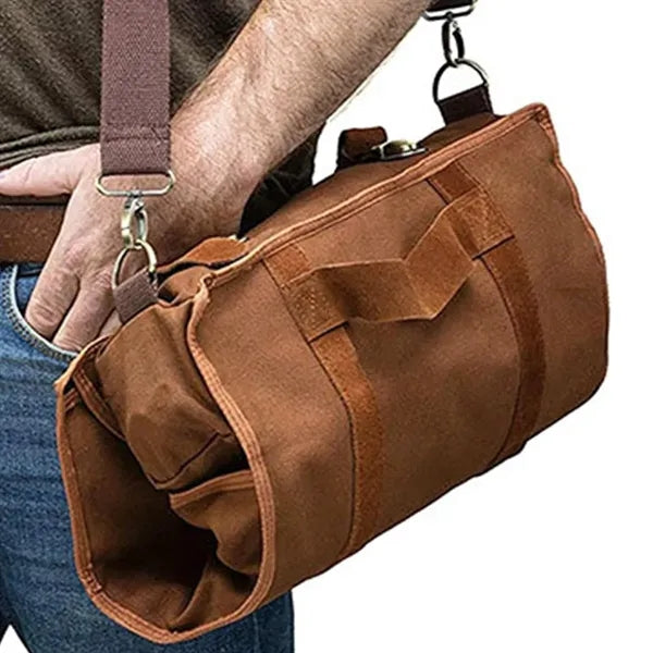 Canvas Bartender Tool Roll Bag Organizer