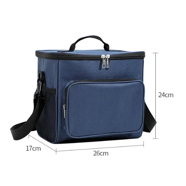 10L Insulated Thermal Lunch Bag with Shoulder Strap