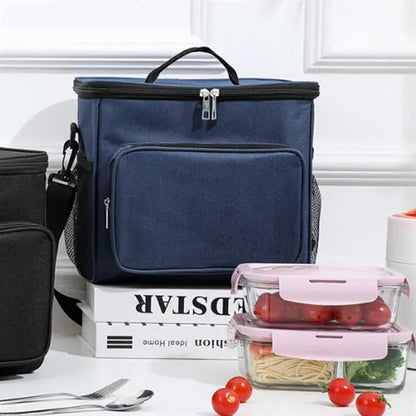 10L Insulated Thermal Lunch Bag with Shoulder Strap