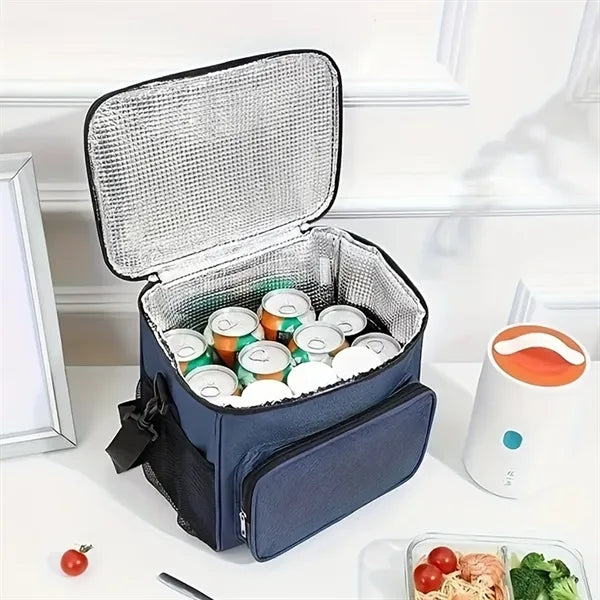 10L Insulated Thermal Lunch Bag with Shoulder Strap
