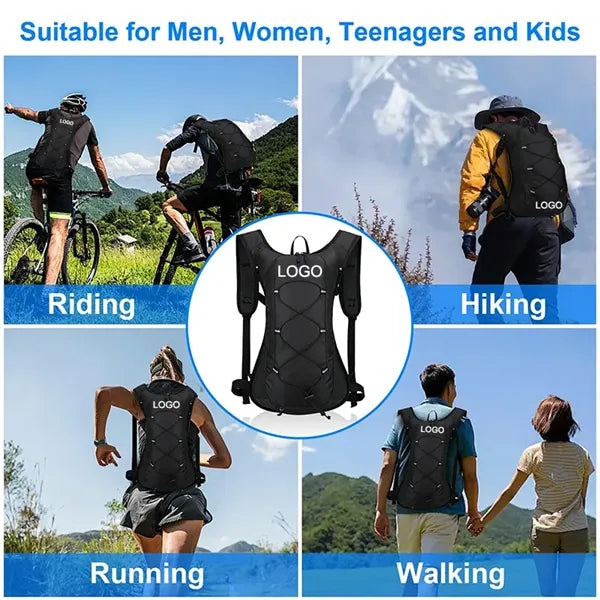 Lightweight Hydration Backpack with Helmet Mesh Bag Pack