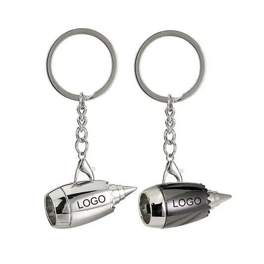 Creative Plane Keychain Airplane Keyring Aircraft Engine Key