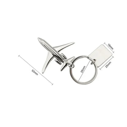 Creative Plane Keychain Airplane Keyring Aircraft Engine Key