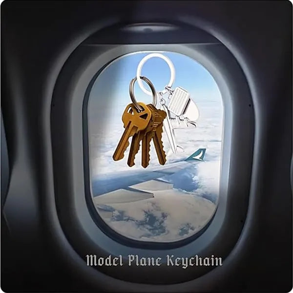 Creative Plane Keychain Airplane Keyring Aircraft Engine Key