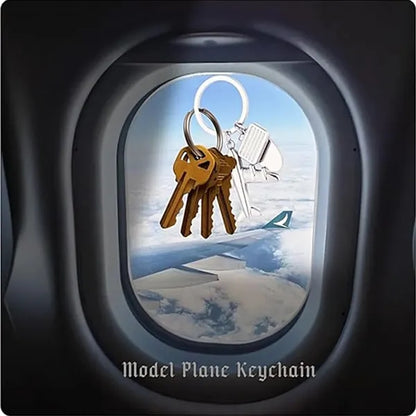 Creative Plane Keychain Airplane Keyring Aircraft Engine Key