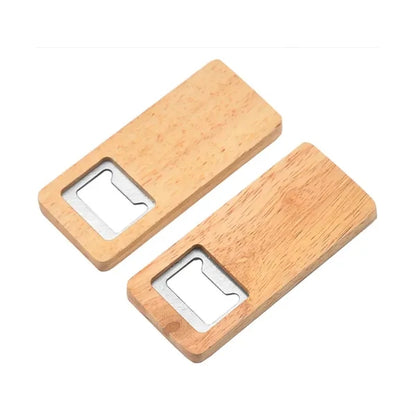 Eco-Friendly Wooden Bottle Opener for Beverages