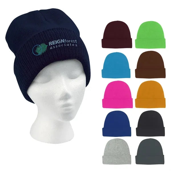 KNIT BEANIE WITH CUFF