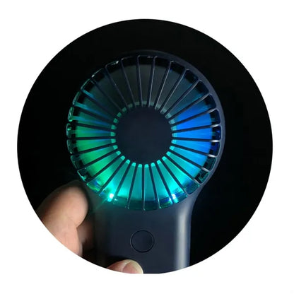 Rechargeable Handheld Fan with Carabiner