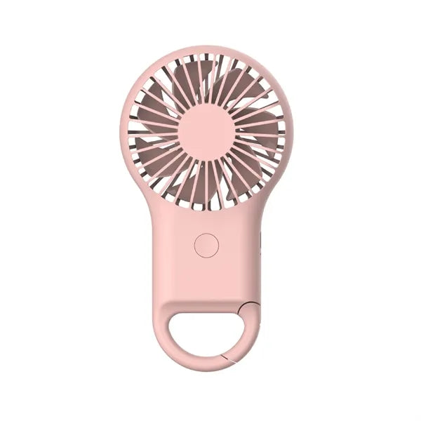 Rechargeable Handheld Fan with Carabiner