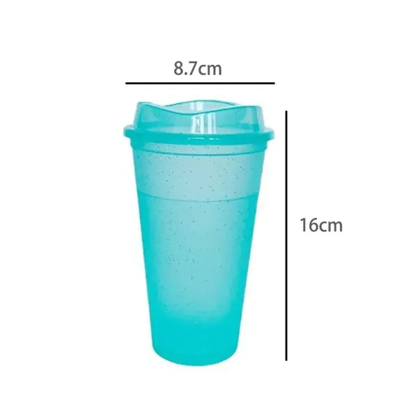 16Oz. Plastic Shaker Cup with Flip Lid in Assorted Colors