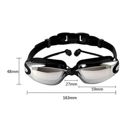 Anti Fog Mirror Swimming Goggles with UV Protection