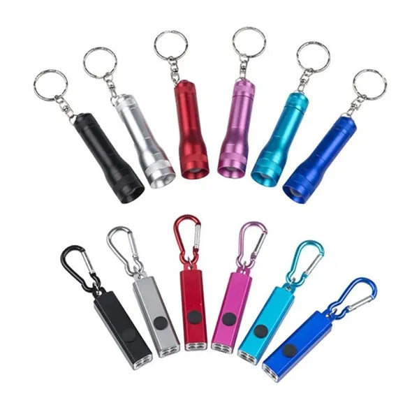 Mini LED Flashlight Keychain with Metal Body