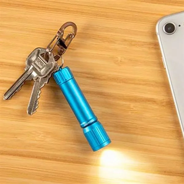 Mini LED Flashlight Keychain with Metal Body