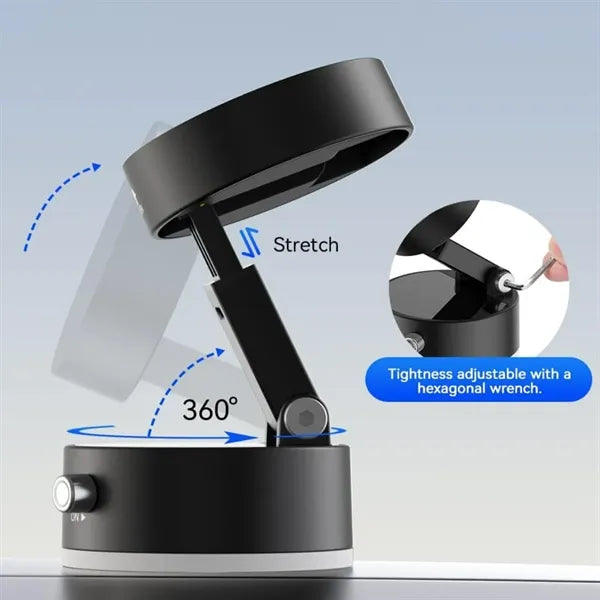 Auto Rotating Magnetic Phone Holder with Suction Base