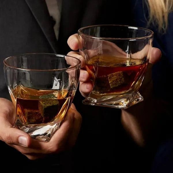 Whiskey Chilling Stones Gift-Set W/ Wooden Tray and Gift Box