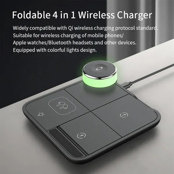 4 in 1 Foldable Wireless Multi-Protection Charger