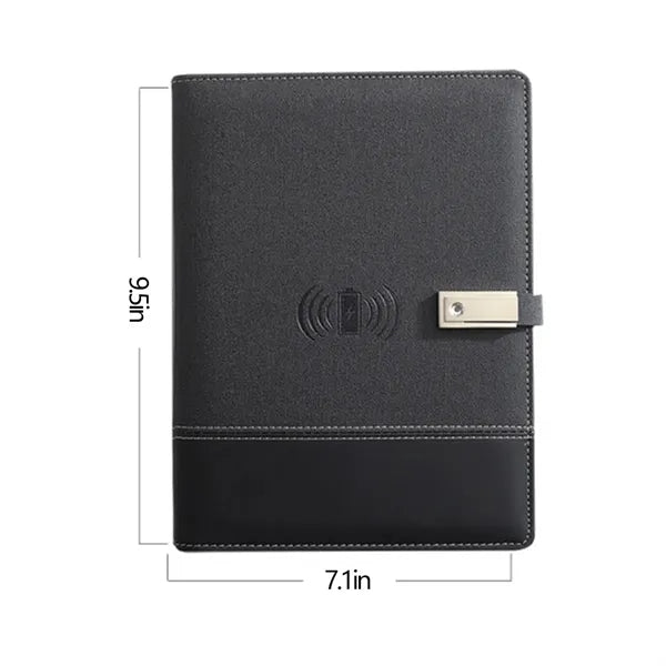 Rechargeable Laptop Power Bank Notepad With USB Flash Drive