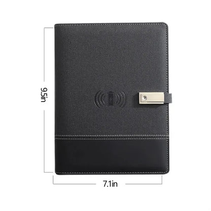 Rechargeable Laptop Power Bank Notepad With USB Flash Drive