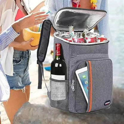 24L Insulated Cooler Backpack with Leakproof Liner Pockets