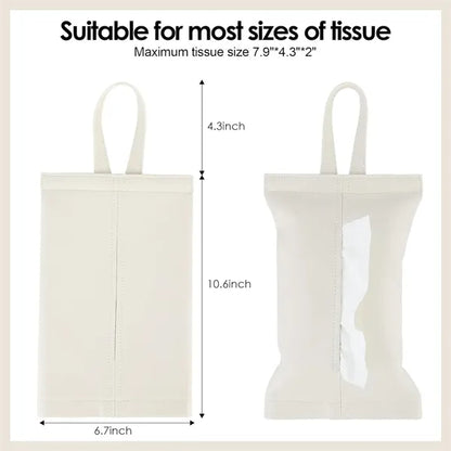 Multifunctional Multicolor Hanging Leather Car Tissue Holder