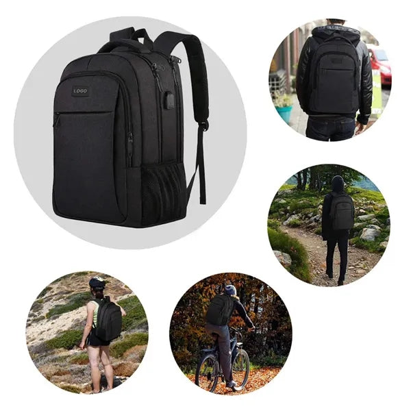 30L Business Laptop Backpack with USB Port