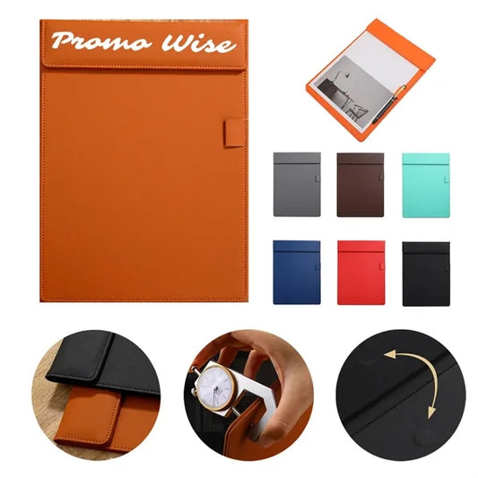 A4 Foldable Waterproof Magnetic Leather Meeting Pad