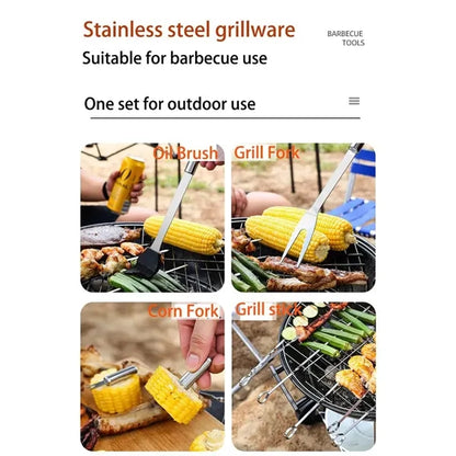 High Temperature Resistant Stainless Steel Barbecue Set