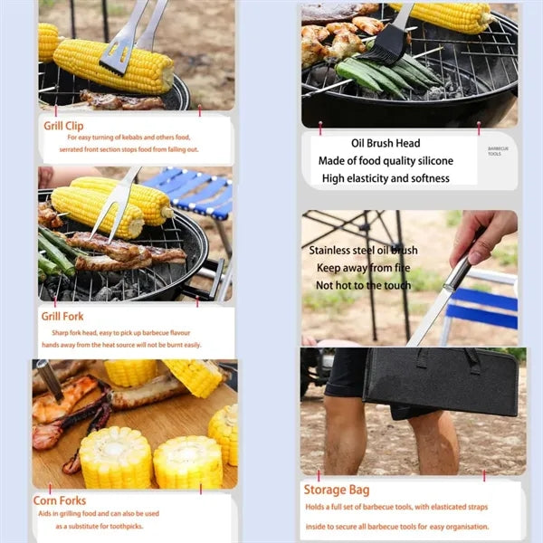 High Temperature Resistant Stainless Steel Barbecue Set