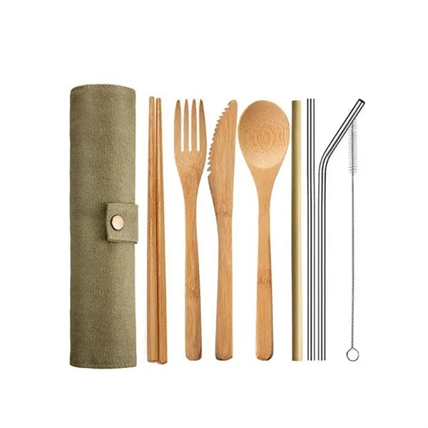 Sustainable Thick Eco-Friendly Bamboo Cutlery Set