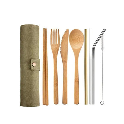 Sustainable Thick Eco-Friendly Bamboo Cutlery Set