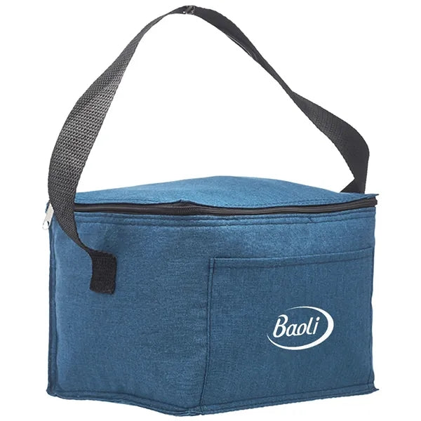 Heathered 6-Can Insulated Cooler Lunch Bag