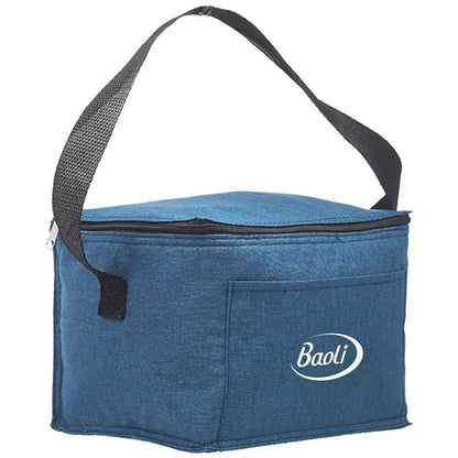 Heathered 6-Can Insulated Cooler Lunch Bag