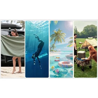 Quick-Dry Magnet Beach Microfiber Bath Towel