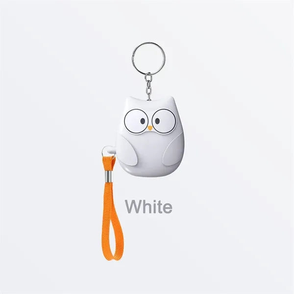 Owl Shape Environmentally Friendly Safety Alarm Keychain