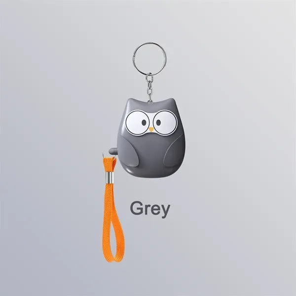 Owl Shape Environmentally Friendly Safety Alarm Keychain