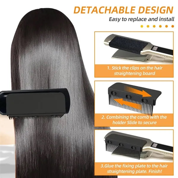 Detachable Comb Electric Hair Straightener