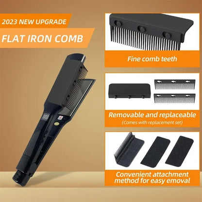 Detachable Comb Electric Hair Straightener