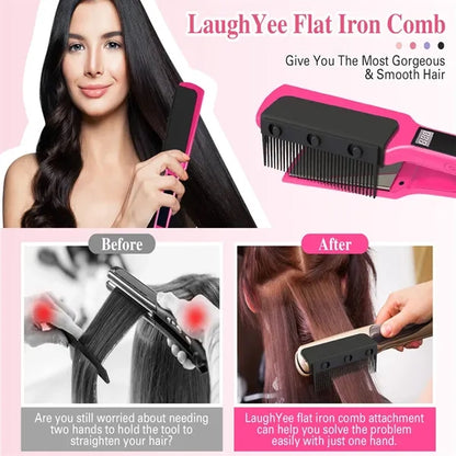 Detachable Comb Electric Hair Straightener