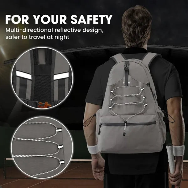 Multifunctional Reflective Sports Tennis Bag Backpack