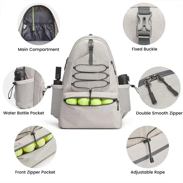 Multifunctional Reflective Sports Tennis Bag Backpack