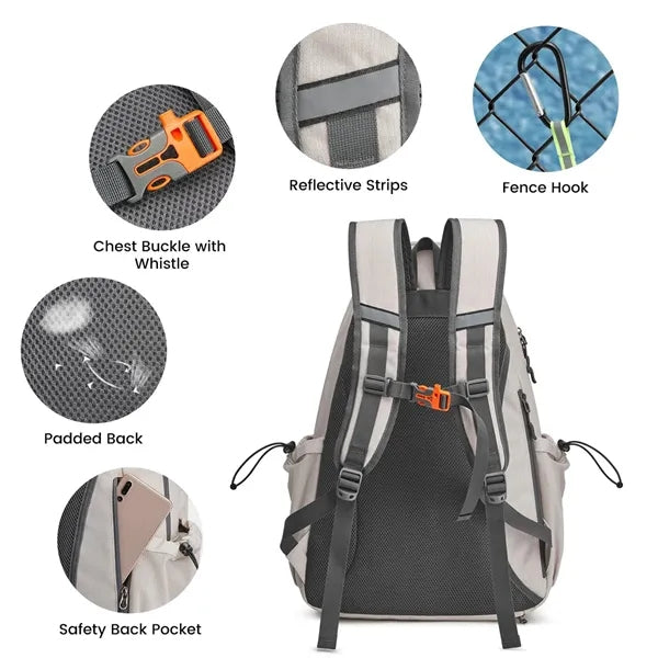 Multifunctional Reflective Sports Tennis Bag Backpack