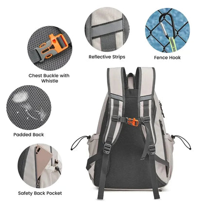 Multifunctional Reflective Sports Tennis Bag Backpack