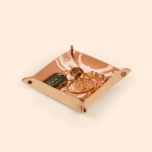 Valet Tray - Marbled Leather