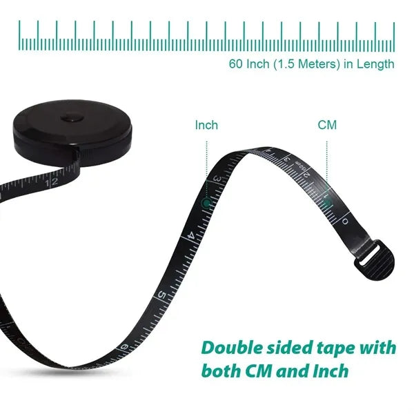 60 in Double Scales Soft Retractable Tape Measure