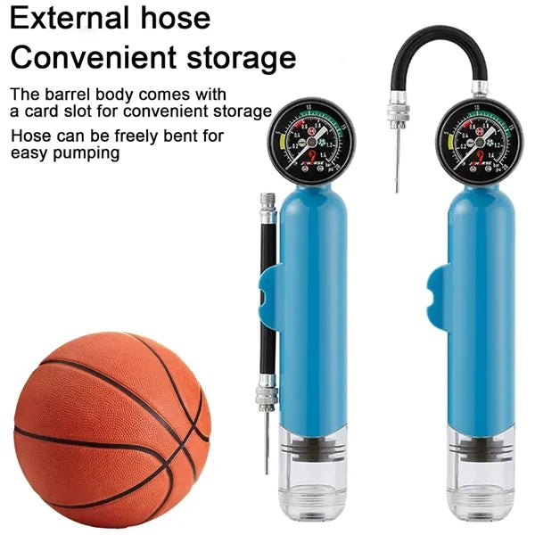Ball Pump with Pressure Gauge