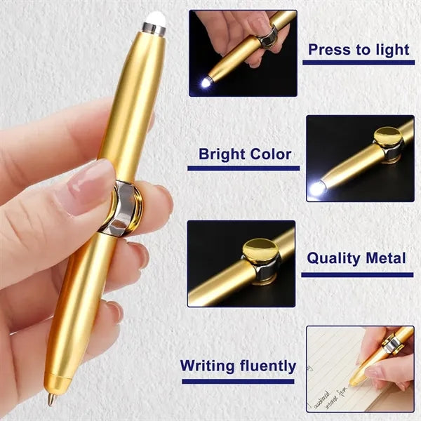 Fidget Spinner Pen with LED Light