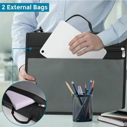 Zippered Executive Binder With Carry Handle