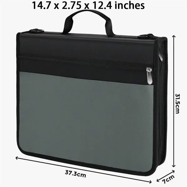 Zippered Executive Binder With Carry Handle